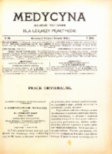 Medycyna. Czasopismo tygodniowe dla lekarzy praktycznych. 1902/3 T. XXXI nr 31