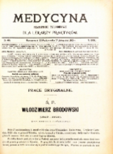 Medycyna. Czasopismo tygodniowe dla lekarzy praktycznych. 1902/3 T. XXXI nr 43