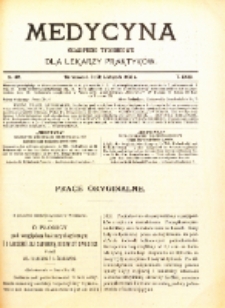 Medycyna. Czasopismo tygodniowe dla lekarzy praktycznych. 1902/3 T. XXXI nr 45