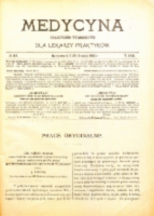 Medycyna. Czasopismo tygodniowe dla lekarzy praktycznych. 1902/3 T. XXXI nr 49