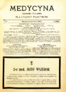 Medycyna. Czasopismo tygodniowe dla lekarzy praktycznych. 1902/3 T. XXXI nr 2