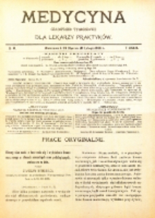 Medycyna. Czasopismo tygodniowe dla lekarzy praktycznych. 1904/1905 T. XXXIII nr 6