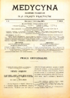 Medycyna. Czasopismo tygodniowe dla lekarzy praktycznych. 1904/1905 T. XXXIII nr 7