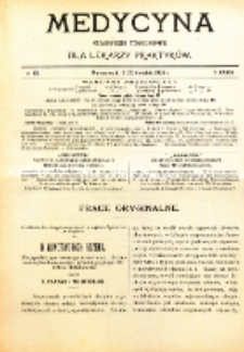 Medycyna. Czasopismo tygodniowe dla lekarzy praktycznych. 1904/1905 T. XXXIII nr 15