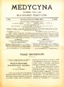 Medycyna. Czasopismo tygodniowe dla lekarzy praktycznych. 1904/1905 T. XXXIII nr23