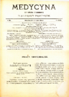 Medycyna. Czasopismo tygodniowe dla lekarzy praktycznych. 1904/1905 T. XXXIII nr 28