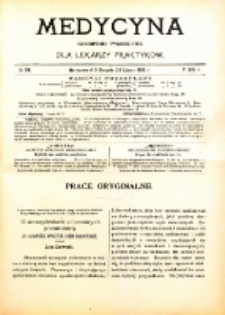 Medycyna. Czasopismo tygodniowe dla lekarzy praktycznych. 1904/1905 T. XXXIII nr 31