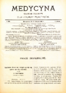Medycyna. Czasopismo tygodniowe dla lekarzy praktycznych. 1904/1905 T. XXXIII nr 34