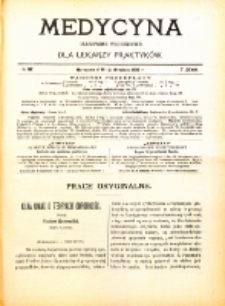 Medycyna. Czasopismo tygodniowe dla lekarzy praktycznych. 1904/1905 T. XXXIII nr 37