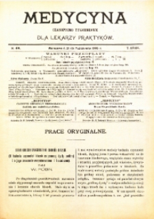 Medycyna. Czasopismo tygodniowe dla lekarzy praktycznych. 1904/1905 T. XXXIII nr 42