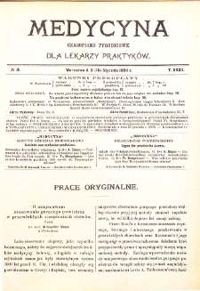 Medycyna czasopismo tygodniowe dla lekarzy praktycznych. 1903/1904 T. XXXII nr 3