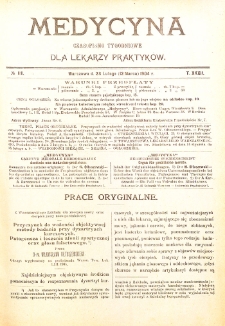Medycyna czasopismo tygodniowe dla lekarzy praktycznych. 1903/1904 T. XXXII nr 11
