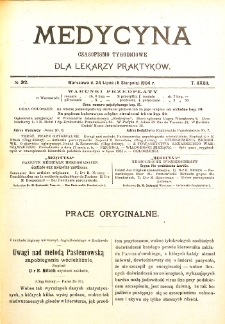 Medycyna czasopismo tygodniowe dla lekarzy praktycznych. 1903/1904 T. XXXII nr 32