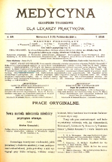 Medycyna czasopismo tygodniowe dla lekarzy praktycznych. 1903/1904 T. XXXII nr 42