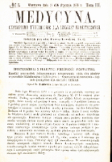 Medycyna czasopismo tygodniowe dla lekarzy praktycznych 1875 T.III nr 5