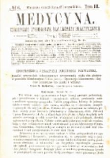 Medycyna czasopismo tygodniowe dla lekarzy praktycznych 1875 T.III nr 6