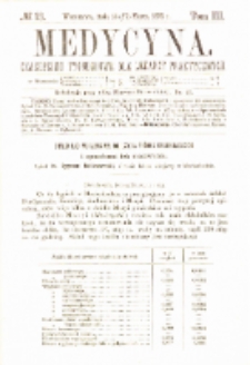 Medycyna czasopismo tygodniowe dla lekarzy praktycznych 1875 T.III nr 13