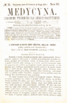 Medycyna czasopismo tygodniowe dla lekarzy praktycznych 1875 T.III nr 19