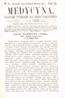 Medycyna czasopismo tygodniowe dla lekarzy praktycznych 1875 T.III nr 23