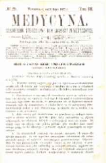 Medycyna czasopismo tygodniowe dla lekarzy praktycznych 1875 T.III nr 29