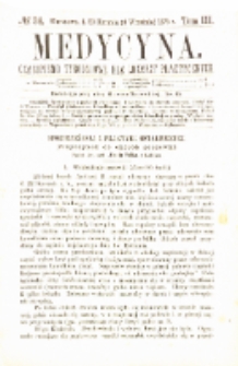 Medycyna czasopismo tygodniowe dla lekarzy praktycznych 1875 T.III nr 36