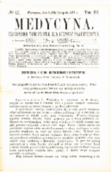 Medycyna czasopismo tygodniowe dla lekarzy praktycznych 1875 T.III nr 48