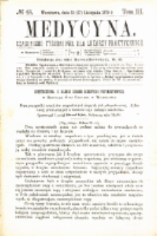 Medycyna czasopismo tygodniowe dla lekarzy praktycznych 1875 T.III nr 48