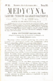 Medycyna czasopismo tygodniowe dla lekarzy praktycznych 1875 T.III nr 52