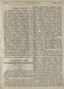 Zdrowie : miesięcznik poświęcony hygienie publicznej i prywatnej 1887 T. 3 nr 27