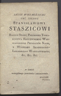 O przyczynach chorób y częstego pomoru bydląt w Polsce, tudzież o sposobach ochronienia onychże od takowych wypadków