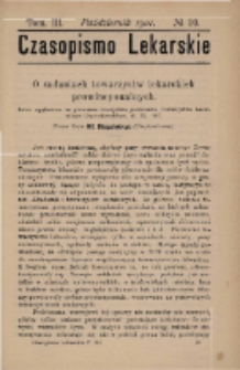 Czasopismo Lekarskie 1901 R. III T. III nr 10