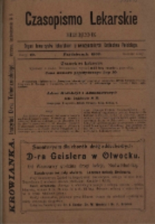 Czasopismo Lekarskie 1906 R. VIII T. VIII nr 10