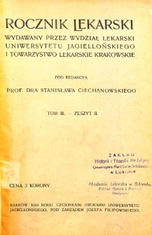 Rocznik Lekarski 1913-1917 T. III nr 2